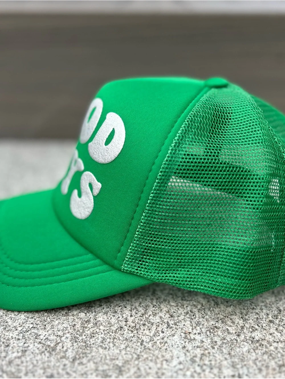 Green 'GOOD DAYS' Foam Trucker Hat